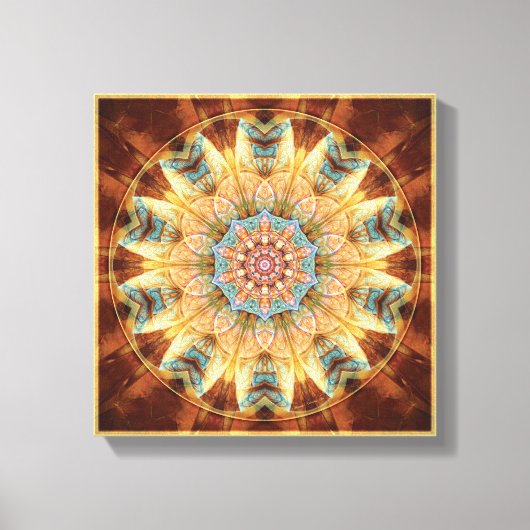 Mandala's van het hart van verandering 4 verpakt C Canvas Afdruk (Voorkant)