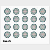 Mandala's van vergeving en vrijlating 28 ronde sticker (Vel)