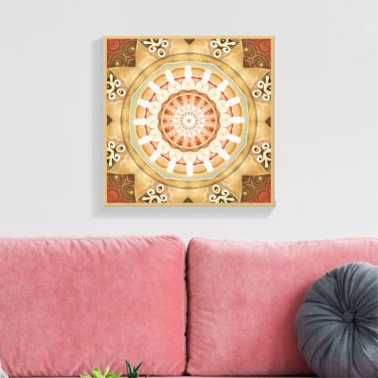 Mandala's van Vergeving & Release 23 Canvas Wrap (Insitu (Woonkamer))