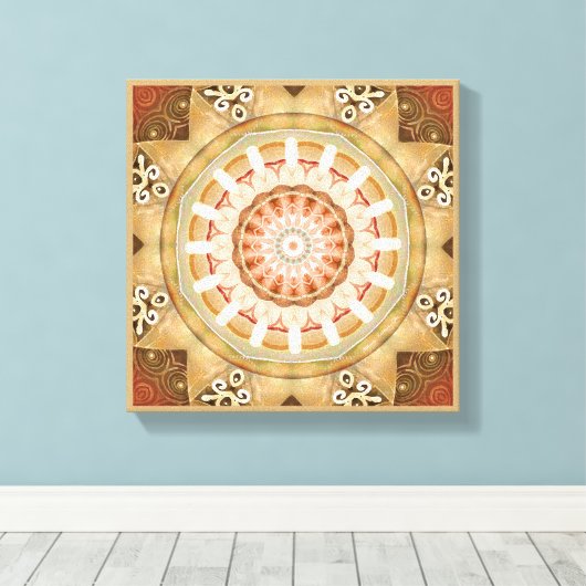 Mandala's van Vergeving & Release 23 Canvas Wrap (Insitu (Houten vloer))