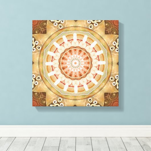 Mandala's van Vergeving & Release 23 Canvas Wrap (Insitu (Houten vloer))