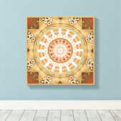 Mandala's van Vergeving & Release 23 Canvas Wrap Afdruk (Insitu (Houten vloer))