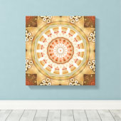 Mandala's van Vergeving & Release 23 Canvas Wrap Afdruk (Insitu (Houten vloer))