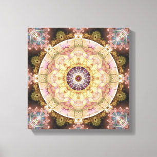 Mandalas vanaf het hart van wijzigingsblad 2 Verpa Canvas Afdruk
