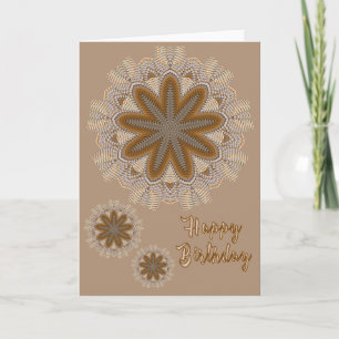 Mandalas Verjaardag Gevouwen Wenskaart Kaart