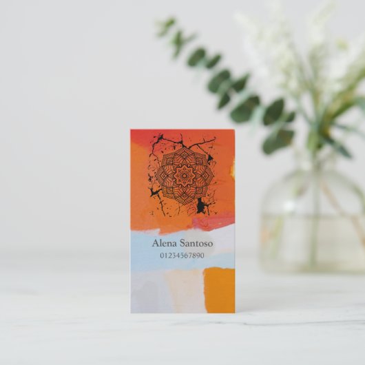Mandalas Visitekaartje (Staand voorkant)