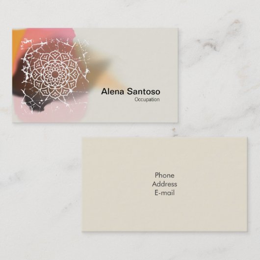 Mandalas Visitekaartje (Voorkant / Achterkant)