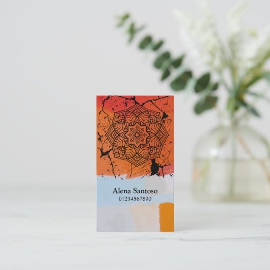 Mandalas Visitekaartje (Staand voorkant)
