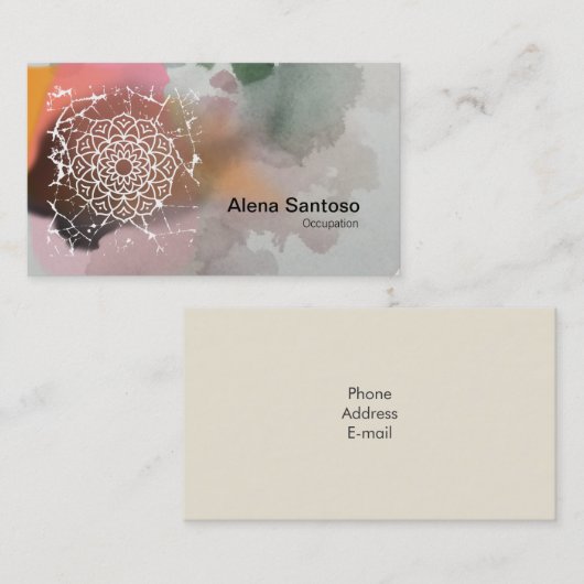 Mandalas Visitekaartje (Voorkant / Achterkant)