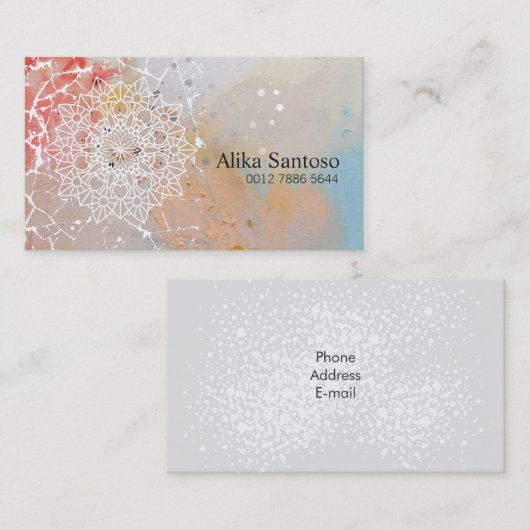 Mandalas Visitekaartje (Voorkant / Achterkant)