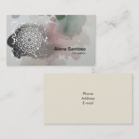 Mandalas Visitekaartje (Voorkant / Achterkant)