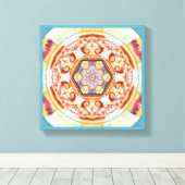 Mandala's voor Tijden van Overgang 4 Ingewikkeld C Canvas Afdruk (Insitu (Houten vloer))