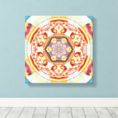 Mandala's voor Tijden van Overgang 4 Ingewikkeld C Canvas Afdruk (Insitu (Houten vloer))