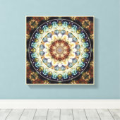Mandala's voor Tijden van Overgang 9 Ingewikkeld C Canvas Afdruk (Insitu (Houten vloer))