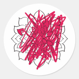 Mandala's zijn zo ontspannend... ronde sticker