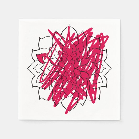 Mandala's zijn zo ontspannend... servet (Voorkant)
