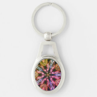 Mandalastyle Oval Metaal Sleutelhanger