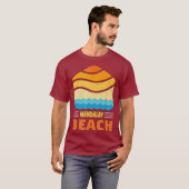 Mandalay Beach California - golven T-shirt (Voorkant volledig)