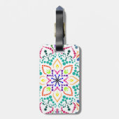 Mandalbloem Bagagelabel (Achterkant verticaal)
