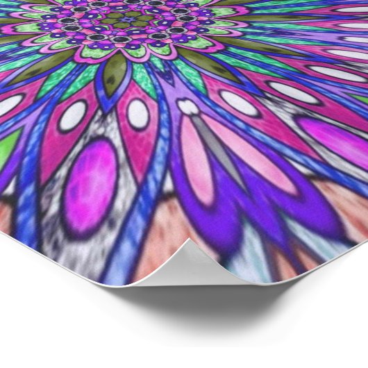 Mandalbloem Poster (Hoek)