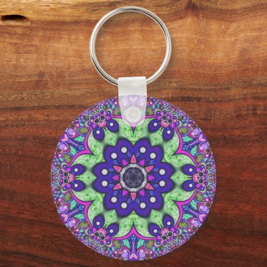 Mandalbloem Sleutelhanger (Voorkant)