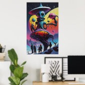 Mandalorn en Grogo Poster (Thuiskantoor)