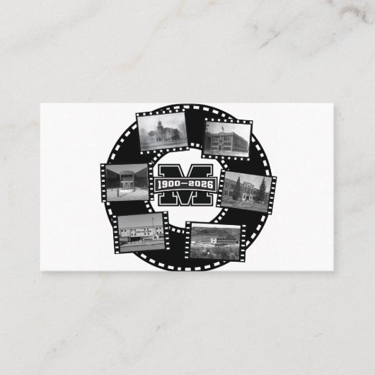 Mandan All Class Reunion Business Card Visitekaartje (Voorkant)