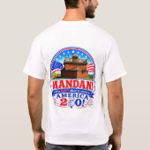 Mandan America 250 T-shirt middelbare school (Achterkant)