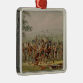 Mandan Archery Contest, c.1832 Metalen Ornament (Rechts)