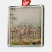 Mandan Archery Contest, c.1832 Metalen Ornament (Links)