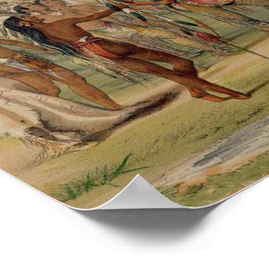 Mandan Archery Contest, c.1832 Poster (Hoek)