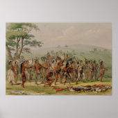 Mandan Archery Contest, c.1832 Poster (Voorkant)