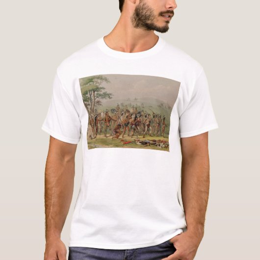 Mandan Archery Contest, c.1832 T-shirt (Voorkant)