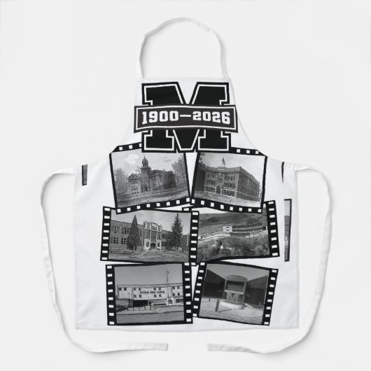 Mandan Braves All Class Reunion Apron Schort (Voorkant)