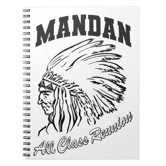 Mandan Braves All Class Reunion Notebook Notitieboek (Voorkant)