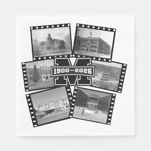 Mandan Braves All Class Reunion Paper Napkins Servet (Voorkant)