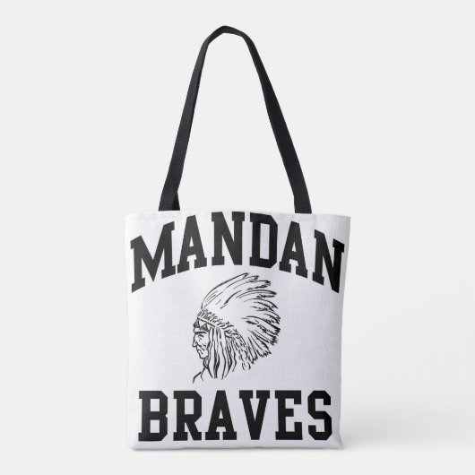 Mandan Braves All Class Reunion Tote Tote Bag (Achterkant)