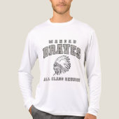 Mandan Braves Long Sleeve T-shirt (Voorkant volledig)
