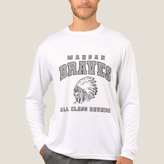 Mandan Braves Long Sleeve T-shirt (Voorkant volledig)