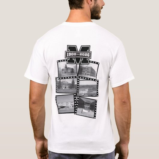 Mandan Braves Men's T-shirt (Achterkant)