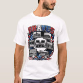 Mandan BRAVES middelbare scholen T-shirt (Voorkant)