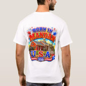 Mandan BRAVES middelbare scholen T-shirt (Achterkant)