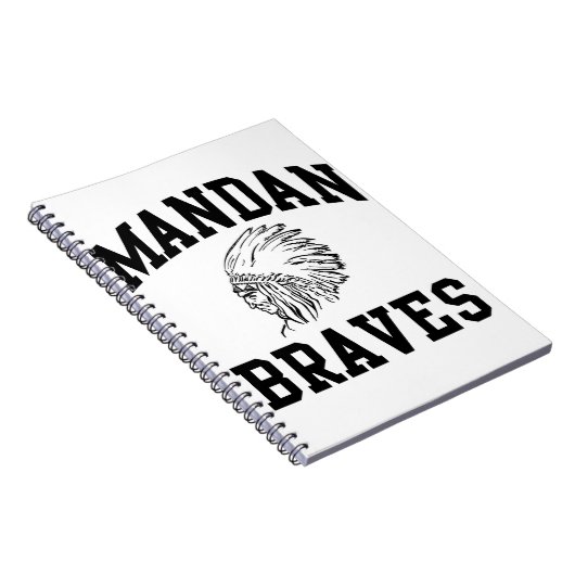 Mandan Braves Notebook Notitieboek (Rechterzijde)