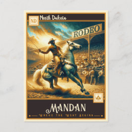 Mandan, North Dakota | Antiek Briefkaart