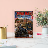 Mandan Railroad Town USA Acryl Bord (Huwelijk)
