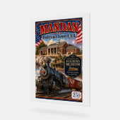 Mandan Railroad Town USA Acryl Bord (Hoek)