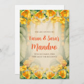 Mandap Mahurat uitnodigingen Mandvo digitale uitno (Voorkant / Achterkant)