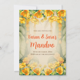 Mandap Mahurat uitnodigingen Mandvo nodigt Digital