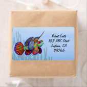 Mandarijn Dragonet Fish Label (Insitu)