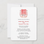 Mandarijn Ducks & Double Happiness Chinese Wedding Kaart (Voorkant)